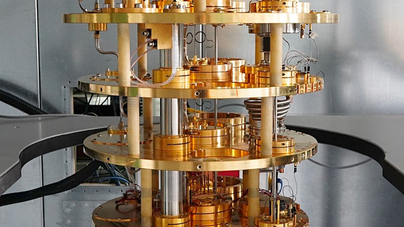 Cryogen-free dilution refrigerator for quantum electronics experiments at temperatures below 20 mK. |  ph. INRiM 